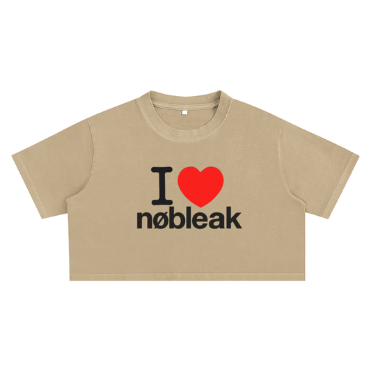 Women's Snow Washed Crop Top