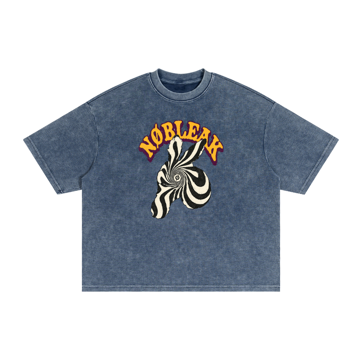 Men's Textured Waffle Washed Statement Boxy T-Shirt