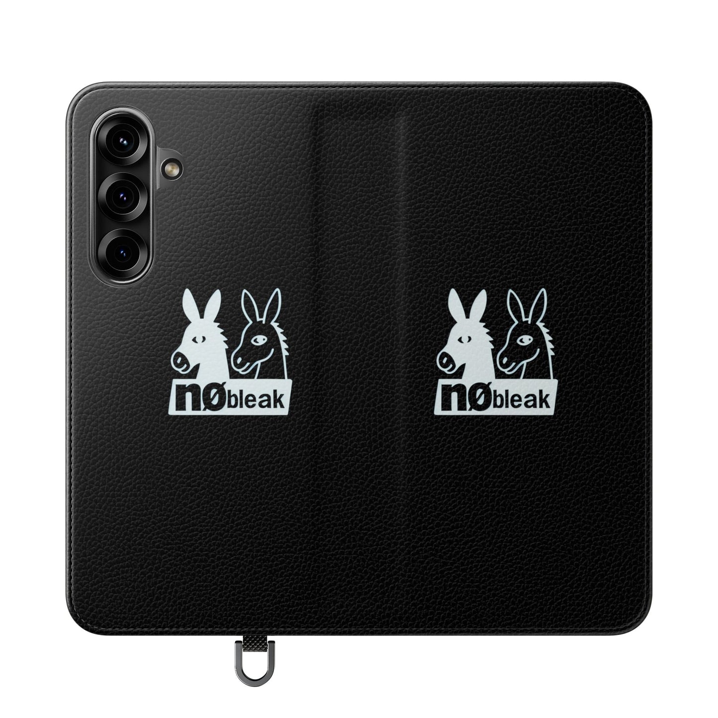 Stylish Flip Case with Unique Animal Design, Phone Protector, Gift for Animal Lovers, Customizable Phone Cover, Black Flip Wallet