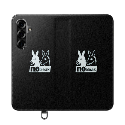 Stylish Flip Case with Unique Animal Design, Phone Protector, Gift for Animal Lovers, Customizable Phone Cover, Black Flip Wallet