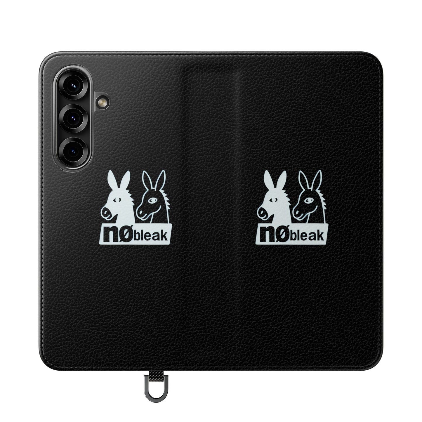 Stylish Flip Case with Unique Animal Design, Phone Protector, Gift for Animal Lovers, Customizable Phone Cover, Black Flip Wallet