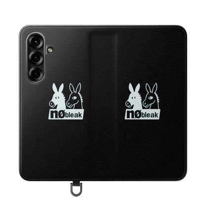 Stylish Flip Case with Unique Animal Design, Phone Protector, Gift for Animal Lovers, Customizable Phone Cover, Black Flip Wallet