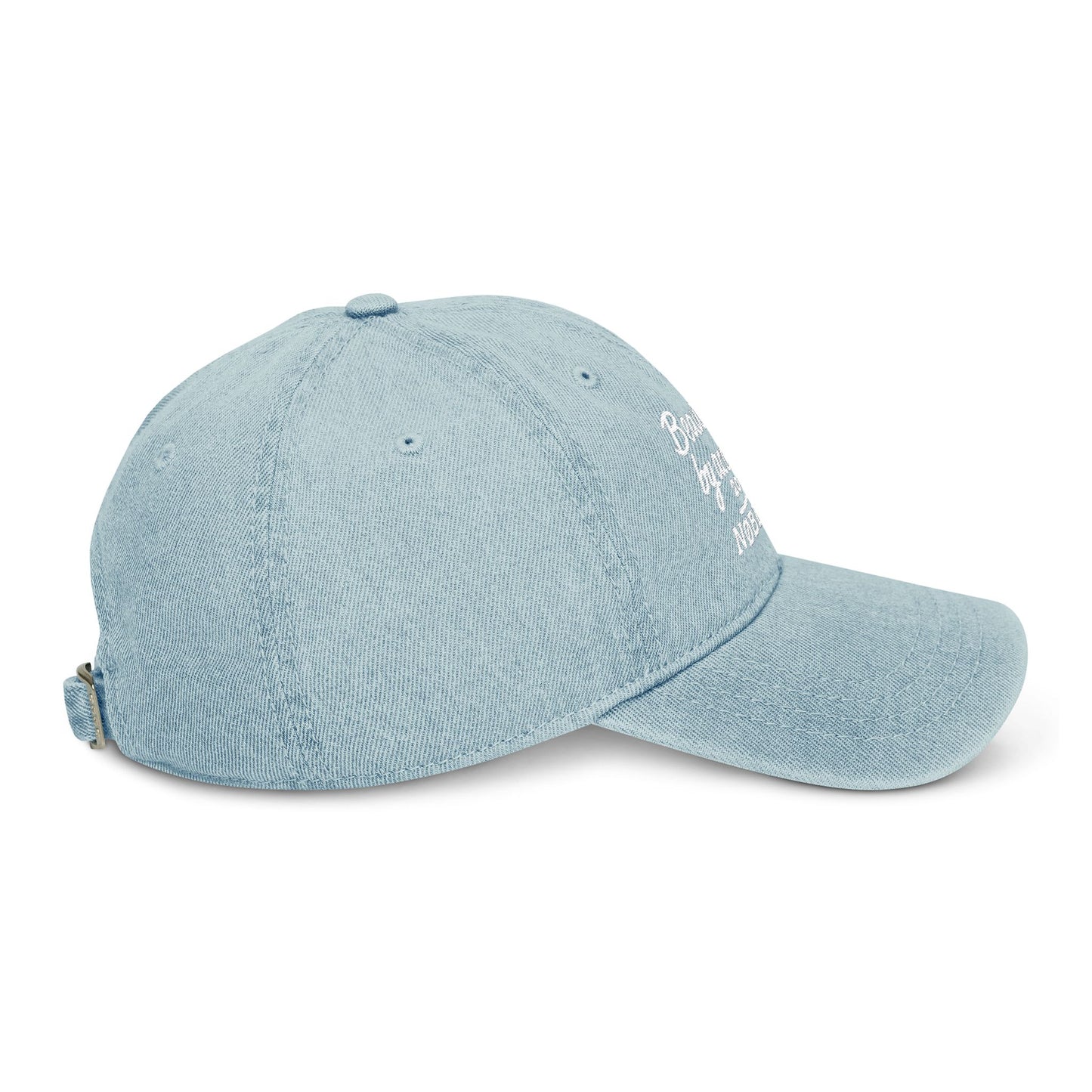 Beautifully Accidental Denim Hat | Embroidered Cap