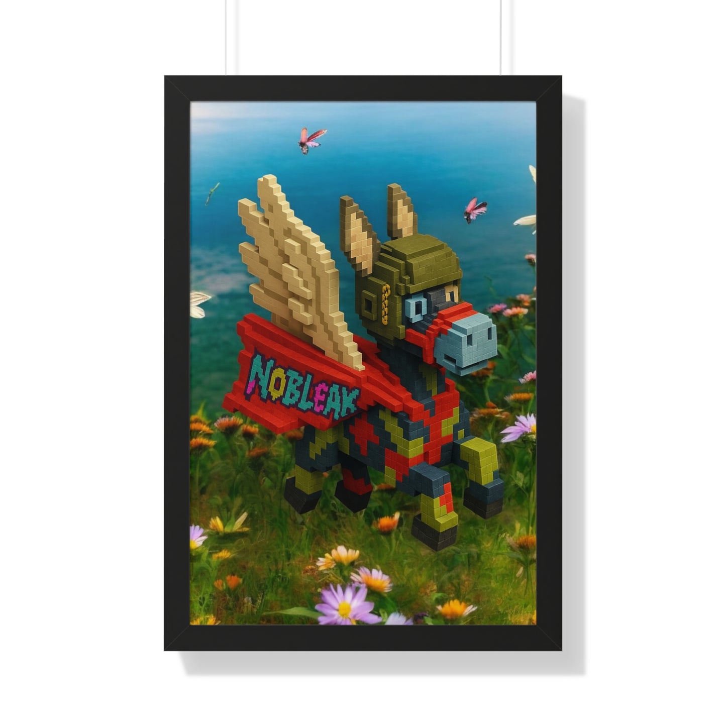 nøbleak Lego Framed Vertical Poster Art