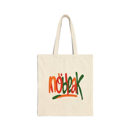 Vibrant Nöbleak Cotton Canvas Tote