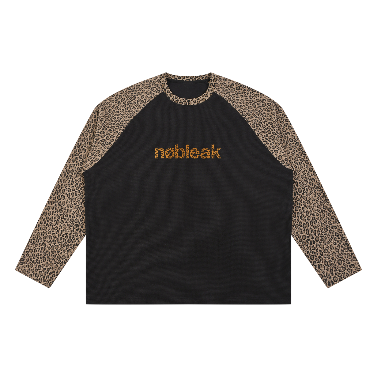 Women's Statement Leopard Panel Raglan Sleeve T-Shirt