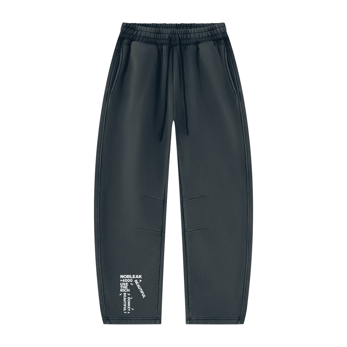 Unisex Vintage Wash Barrel Leg Fleece Sweatpants