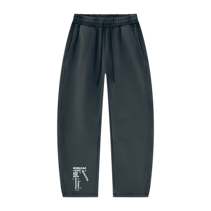 Unisex Vintage Wash Barrel Leg Fleece Sweatpants