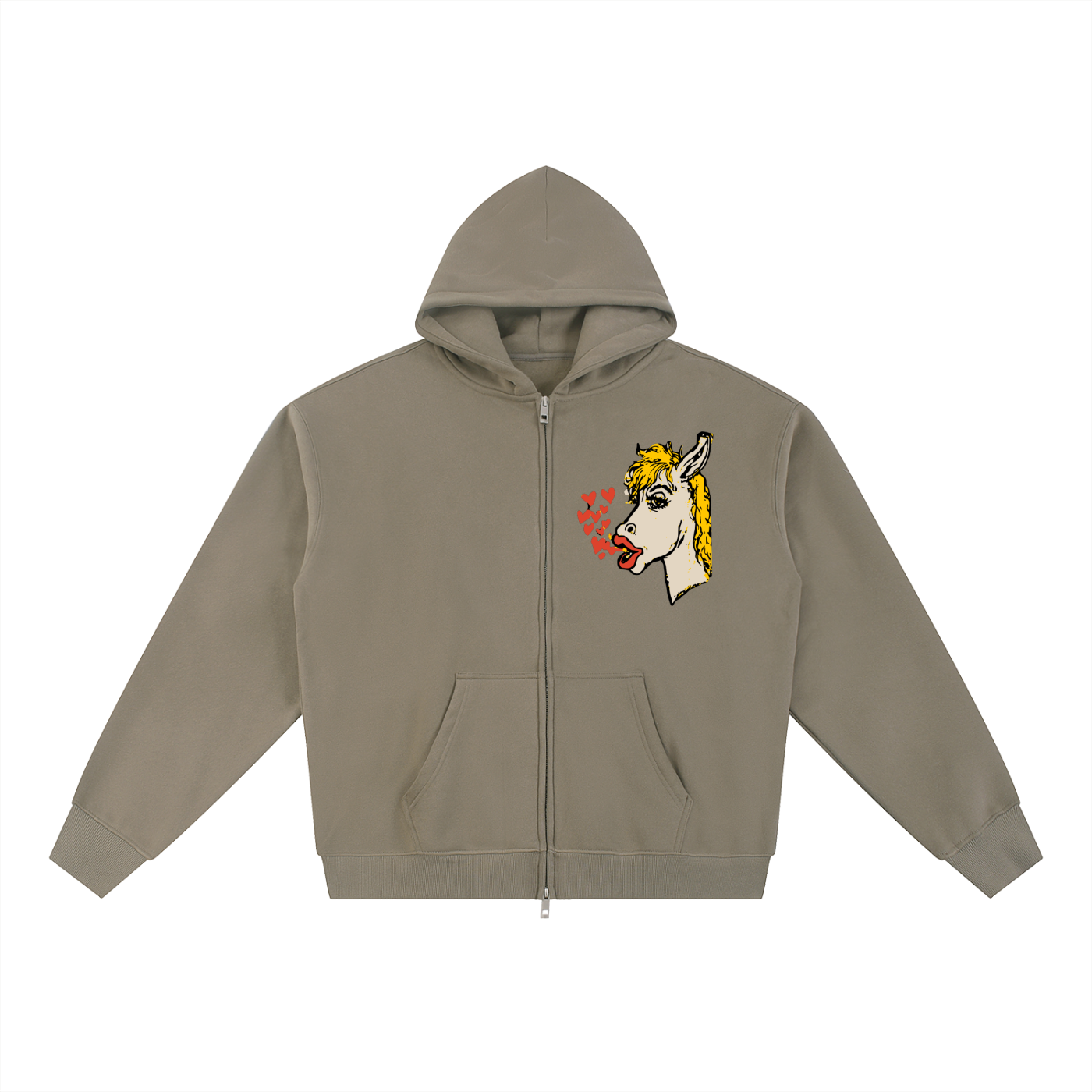 Essential Fleece Zip-Through Hoodie