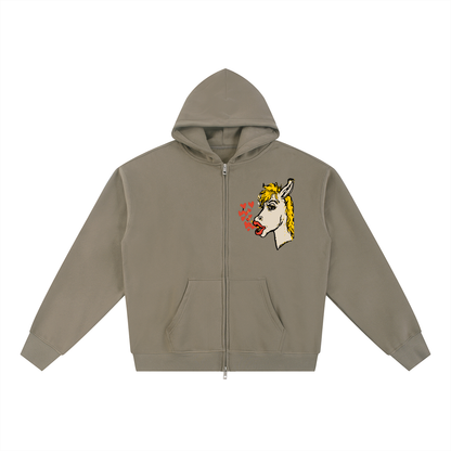 Essential Fleece Zip-Through Hoodie