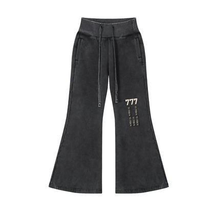 Women's Vintage Washed Flared Essential Fleece Pants