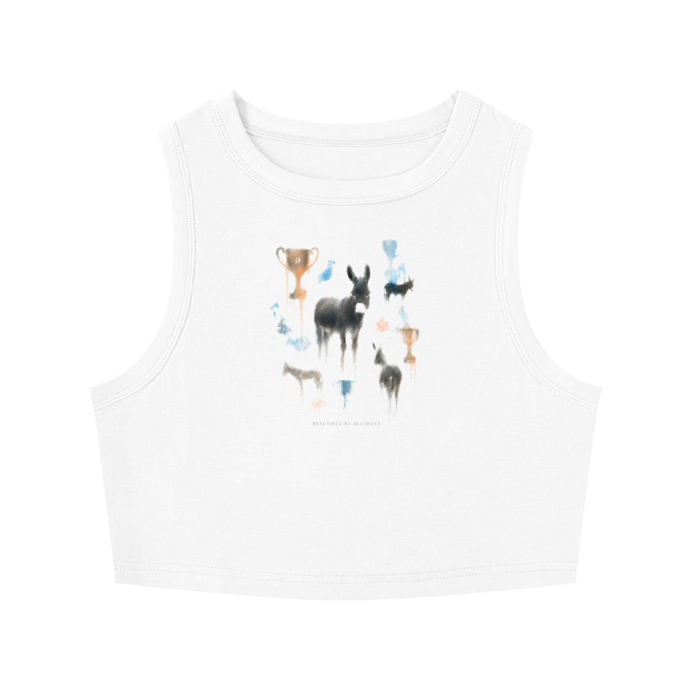 Women's Tight Crewneck Crop Tank Top