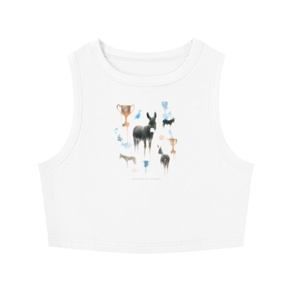 Women's Tight Crewneck Crop Tank Top