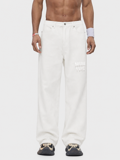 Men's Heavyweight Cotton Straight-Leg Pants
