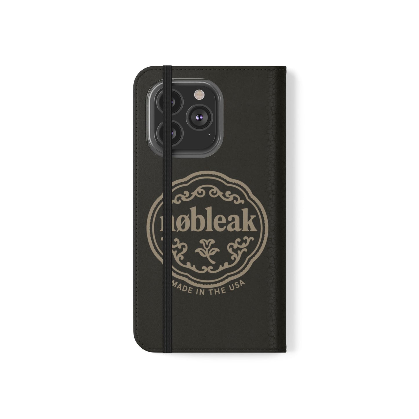 Elegant Leather Flip Case for Phones, Personalized Smartphone Case, Travel Wallet, Custom Gift for Her, Stylish Phone Protector