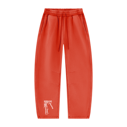 Unisex Vintage Wash Barrel Leg Fleece Sweatpants