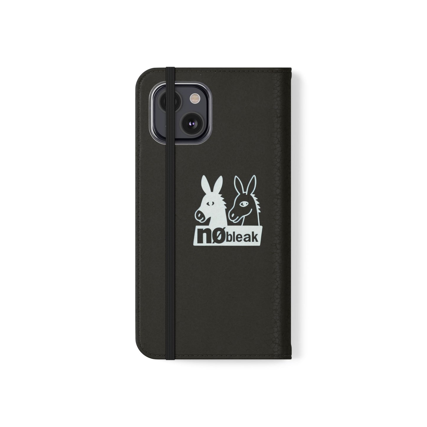 Stylish Flip Case with Unique Animal Design, Phone Protector, Gift for Animal Lovers, Customizable Phone Cover, Black Flip Wallet