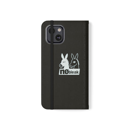 Stylish Flip Case with Unique Animal Design, Phone Protector, Gift for Animal Lovers, Customizable Phone Cover, Black Flip Wallet