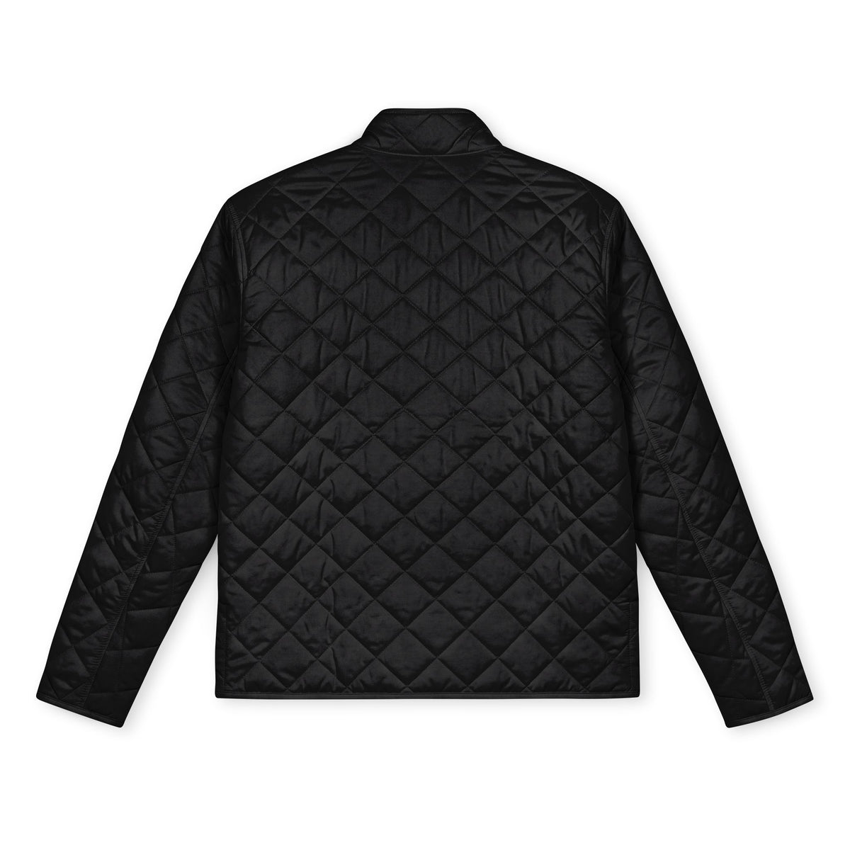 Unisex Full‑Zip Diamond Quilted Embroidered Jacket