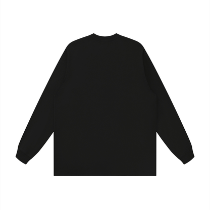 Unisex Raw Hem Long Sleeve Street T-Shirt