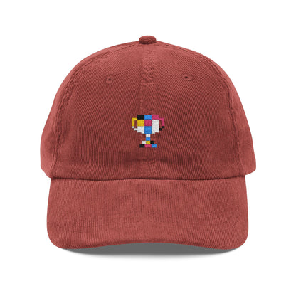 Unisex Corduroy Embroidered Trophy Cap — essential