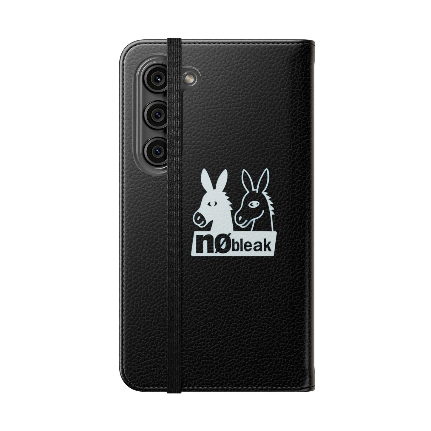 Stylish Flip Case with Unique Animal Design, Phone Protector, Gift for Animal Lovers, Customizable Phone Cover, Black Flip Wallet