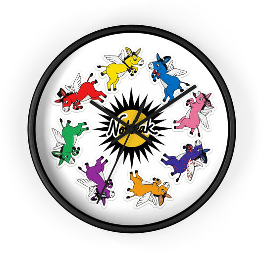 Whimsical Flying Unicorn Wall Clock, Colorful Home Decor, Fun Gift for Kids, Playroom Decor, Unique Birthday Gift, Cute Wall Art