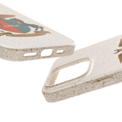 Biodegradable Phone Case — Vintage Coat of Arms Crest ("nobleak" & "Beautified by Accident")