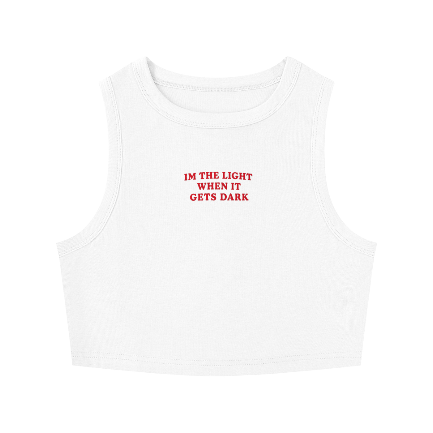 Women's Tight Crewneck Crop Tank Top