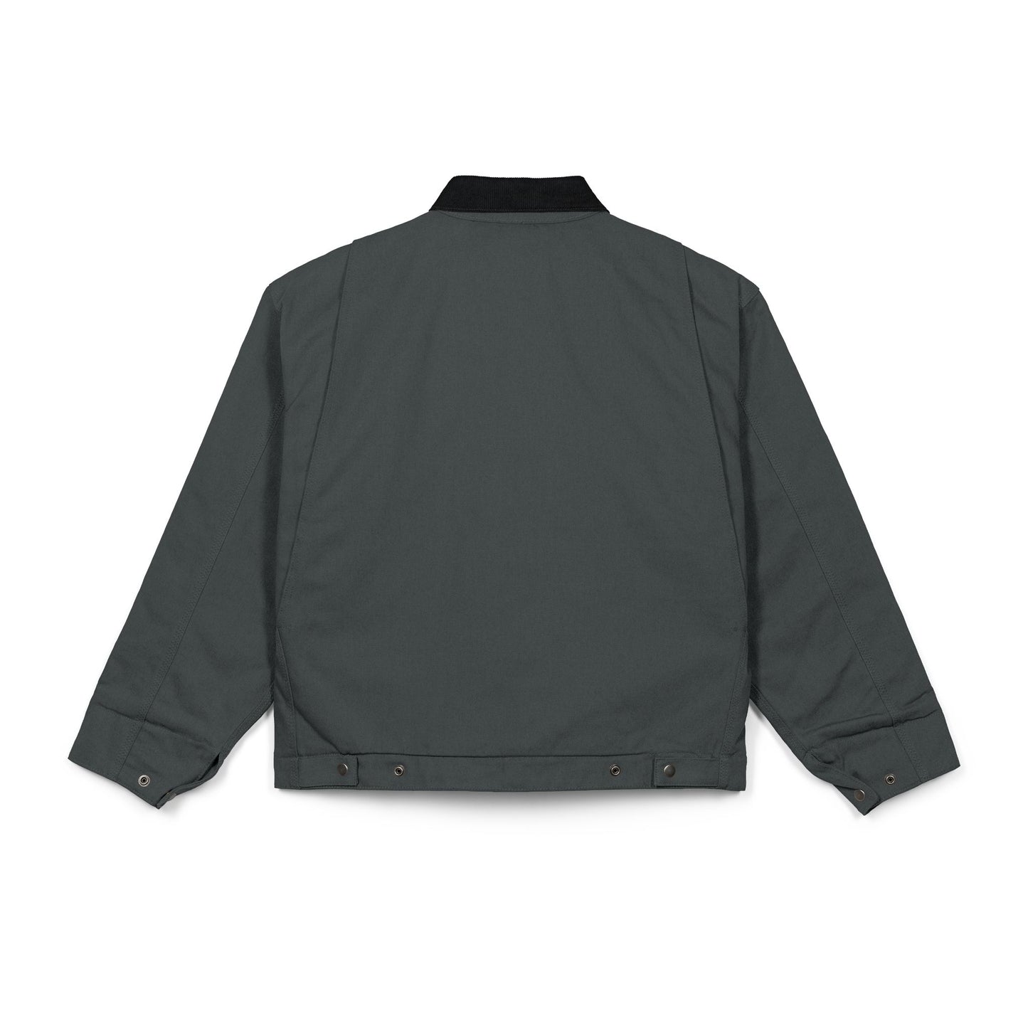 Embroidered Duck Cloth Work Jacket — Durable Black Utility Jacket