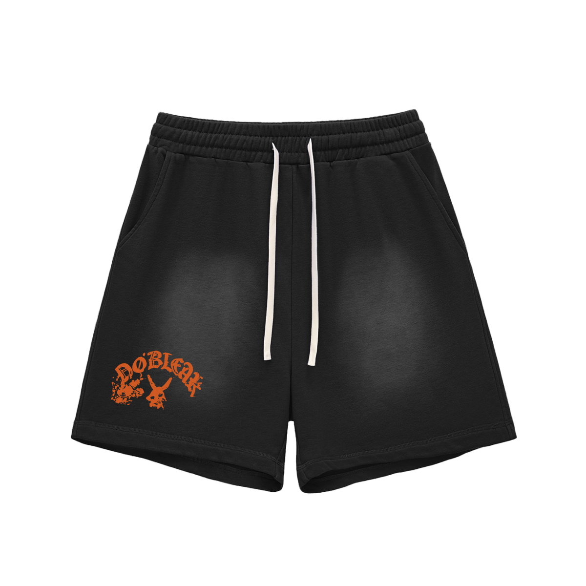 Men's Sun Fade Raw Edge Essential Cotton Shorts