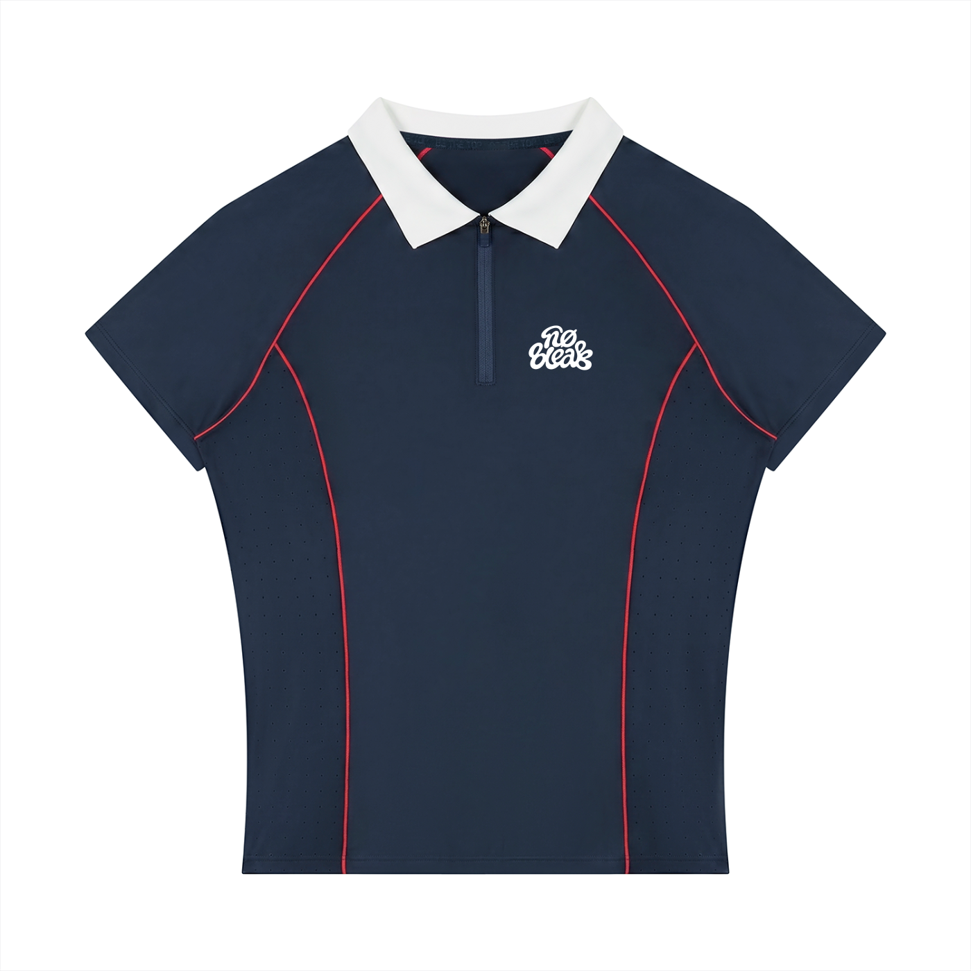 Women’s Slim Fit Quarter-Zip Polo Shirt