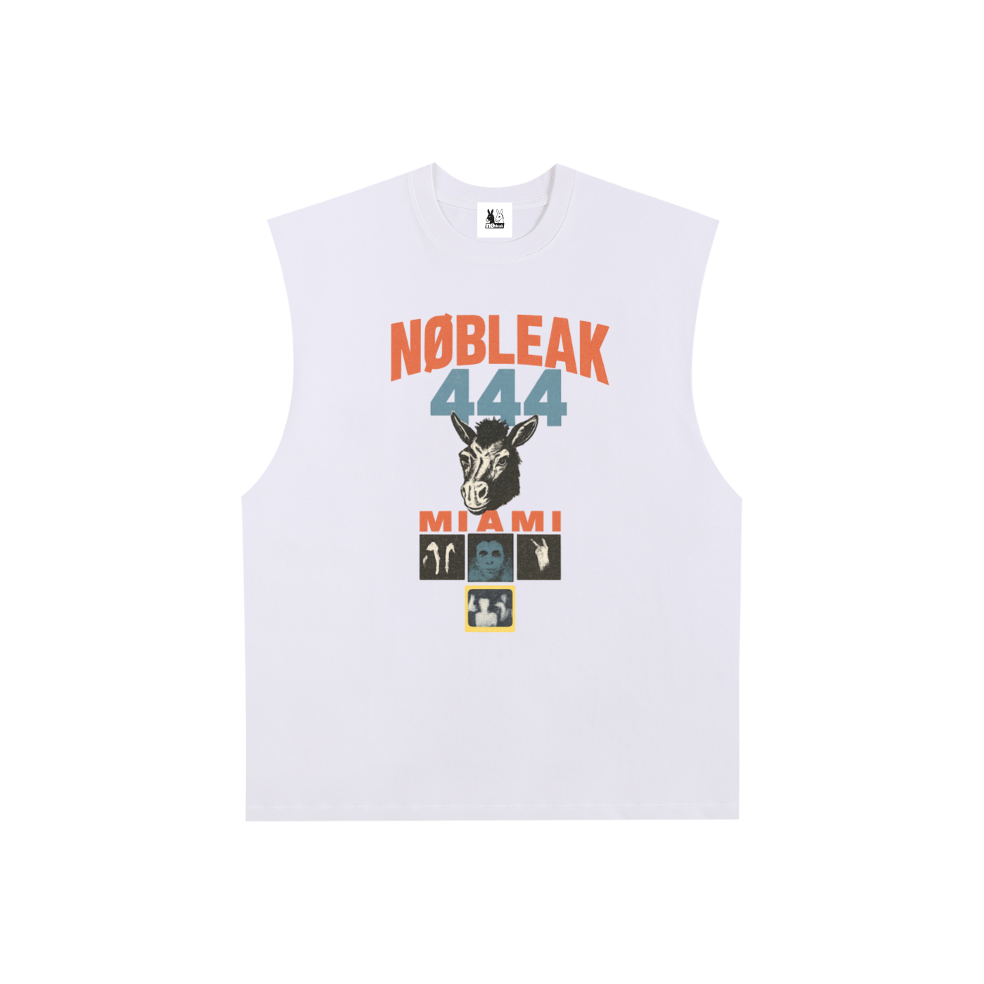 Raw Edge Cotton Tank Top