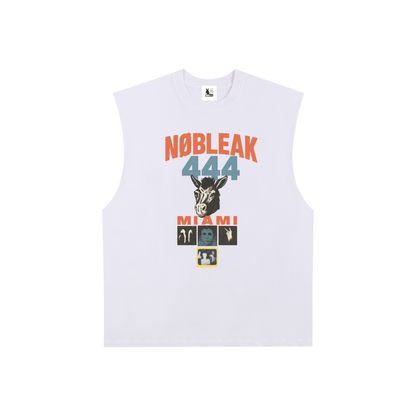 Raw Edge Cotton Tank Top