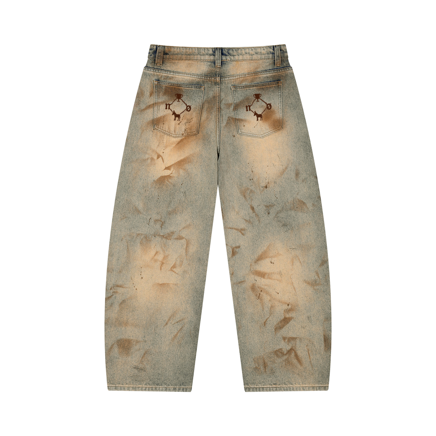 Men’s Vintage Wash Barrel Leg Jeans