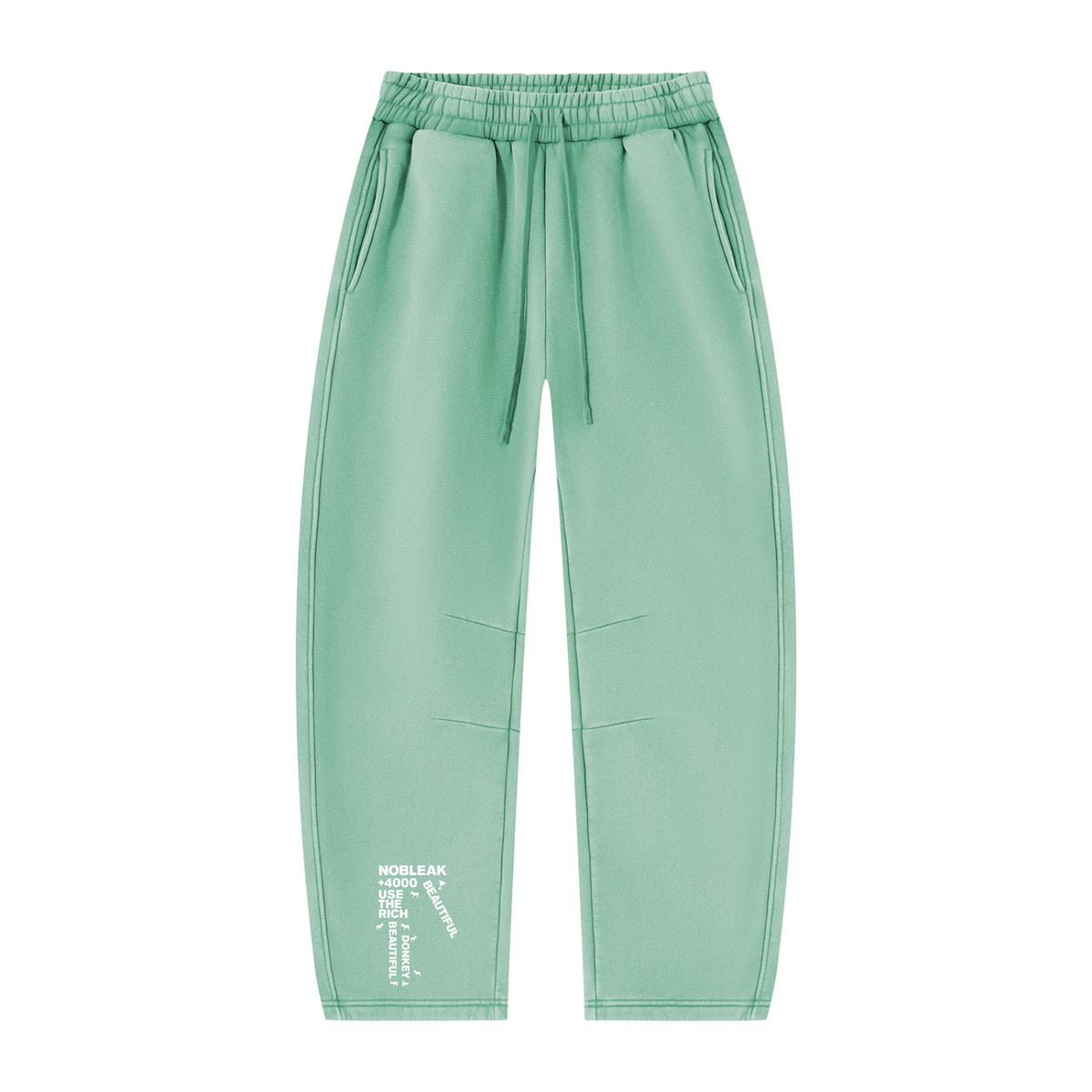 Unisex Vintage Wash Barrel Leg Fleece Sweatpants