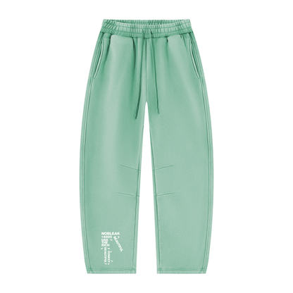Unisex Vintage Wash Barrel Leg Fleece Sweatpants