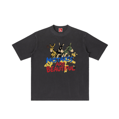 Unisex Vintage Wash Drop Shoulder Street T-shirt