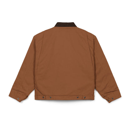 Embroidered Duck Cloth Work Jacket — Durable Black Utility Jacket