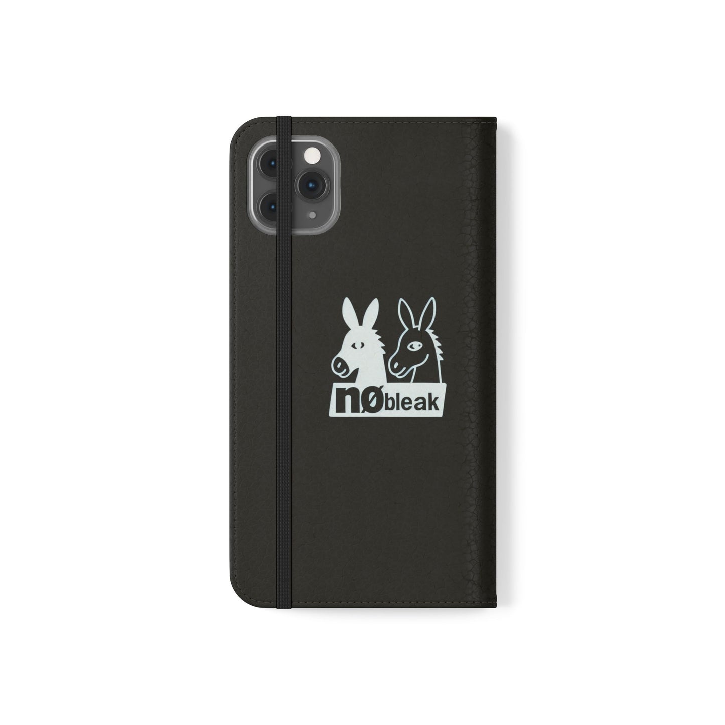 Stylish Flip Case with Unique Animal Design, Phone Protector, Gift for Animal Lovers, Customizable Phone Cover, Black Flip Wallet