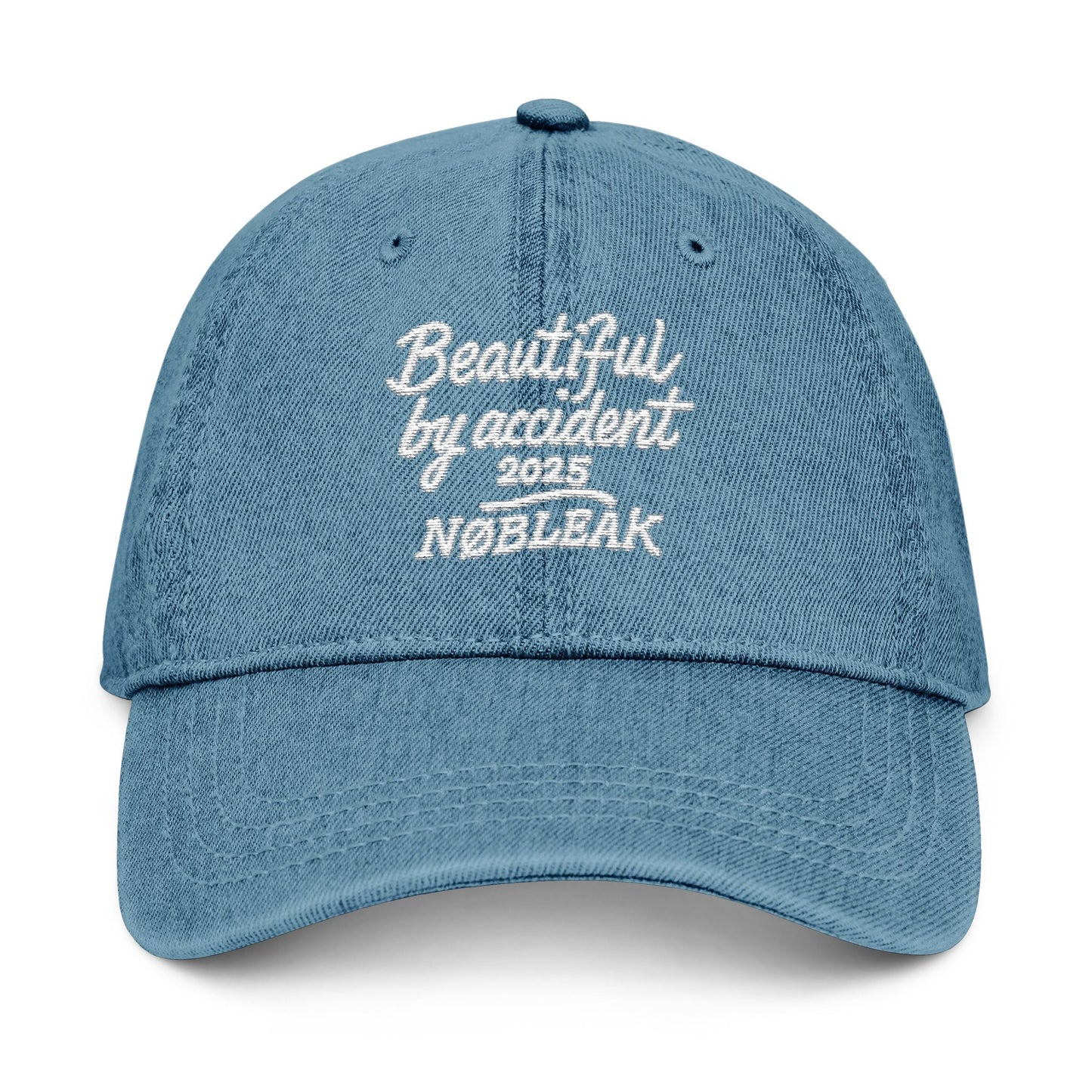 Beautifully Accidental Denim Hat | Embroidered Cap