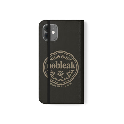 Elegant Leather Flip Case for Phones, Personalized Smartphone Case, Travel Wallet, Custom Gift for Her, Stylish Phone Protector