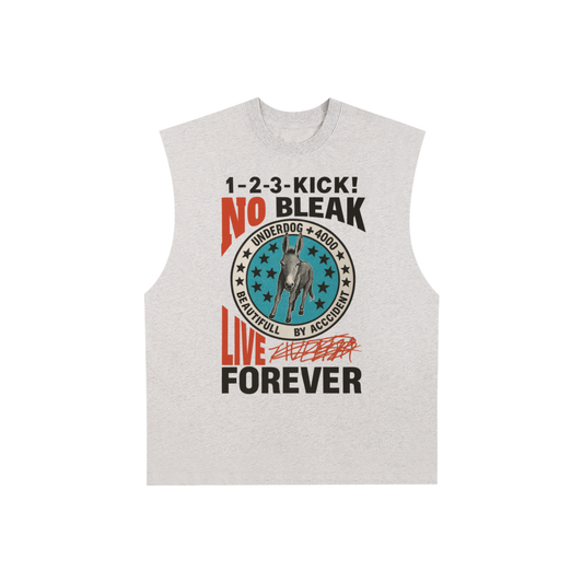 Men's Raw Edge Cotton Tank Top