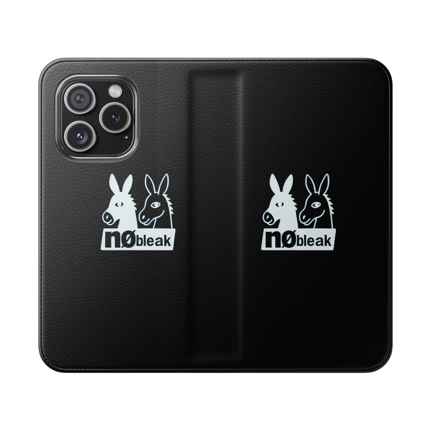 Stylish Flip Case with Unique Animal Design, Phone Protector, Gift for Animal Lovers, Customizable Phone Cover, Black Flip Wallet