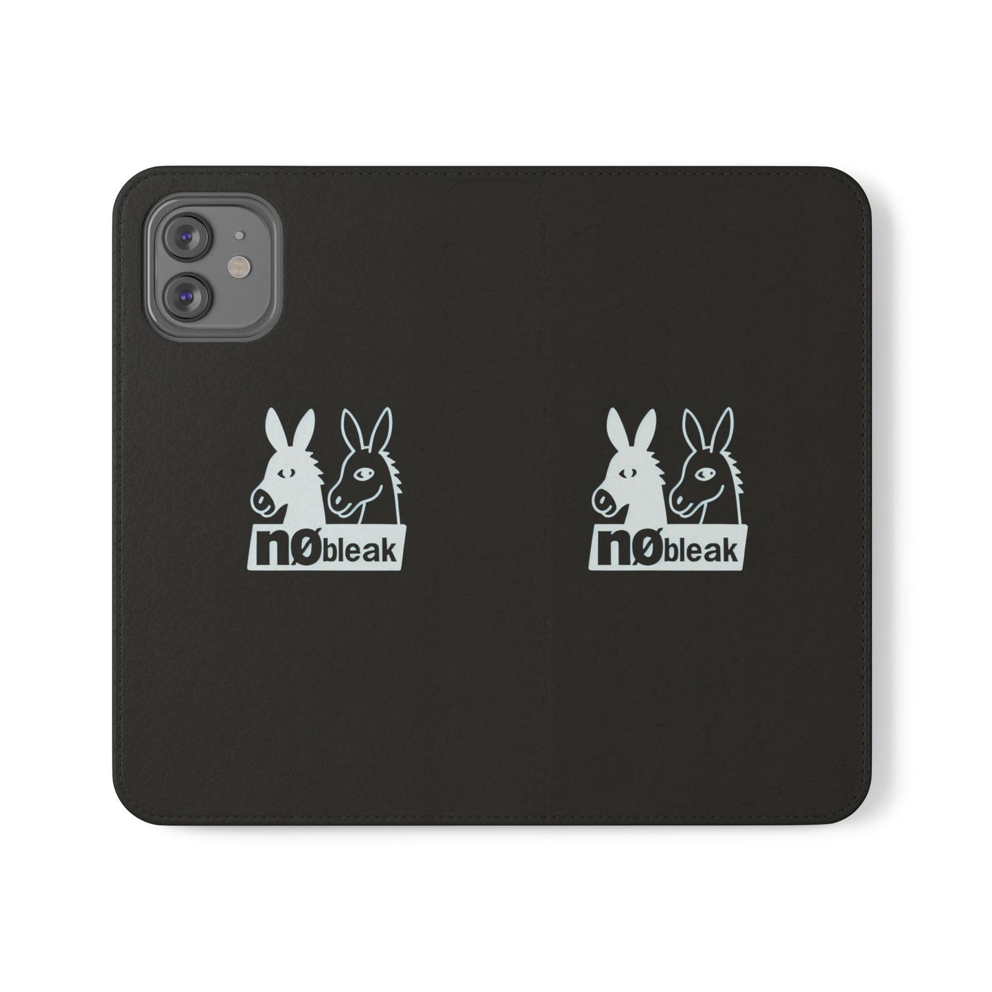 Stylish Flip Case with Unique Animal Design, Phone Protector, Gift for Animal Lovers, Customizable Phone Cover, Black Flip Wallet