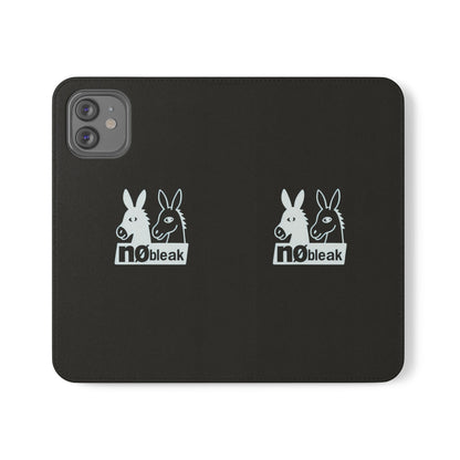 Stylish Flip Case with Unique Animal Design, Phone Protector, Gift for Animal Lovers, Customizable Phone Cover, Black Flip Wallet