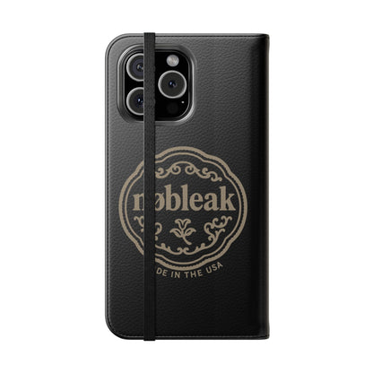 Elegant Leather Flip Case for Phones, Personalized Smartphone Case, Travel Wallet, Custom Gift for Her, Stylish Phone Protector