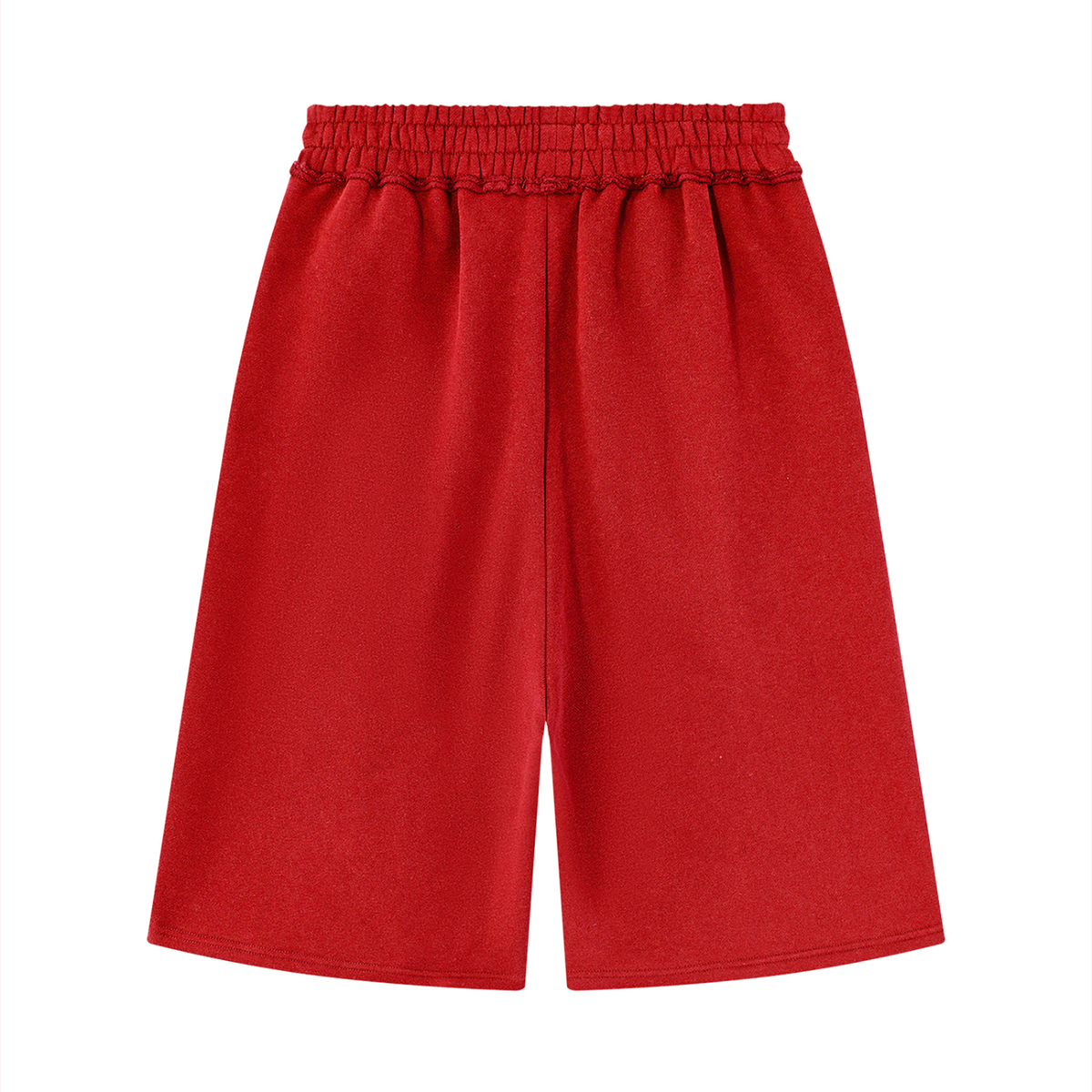 Unisex Raw Edge Fleece Essential Shorts