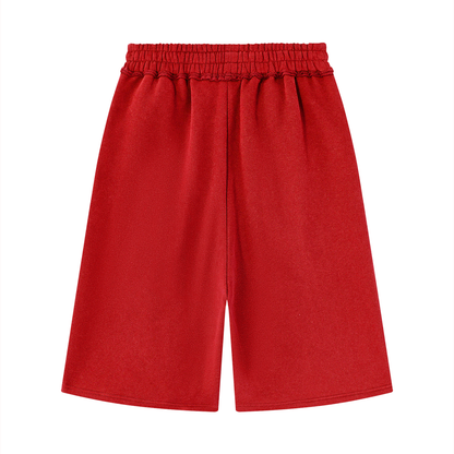Unisex Raw Edge Fleece Essential Shorts
