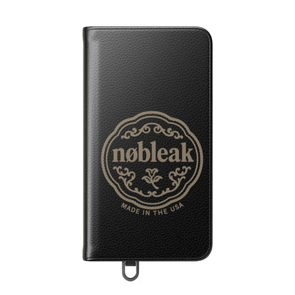 Elegant Leather Flip Case for Phones, Personalized Smartphone Case, Travel Wallet, Custom Gift for Her, Stylish Phone Protector